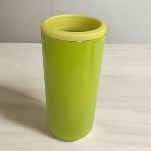 Lime green can koozie